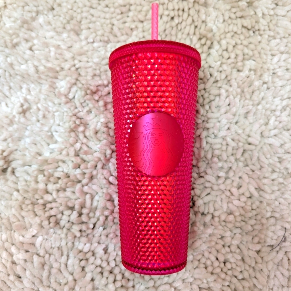 Starbucks Hot Pink Holiday 24oz Tumbler